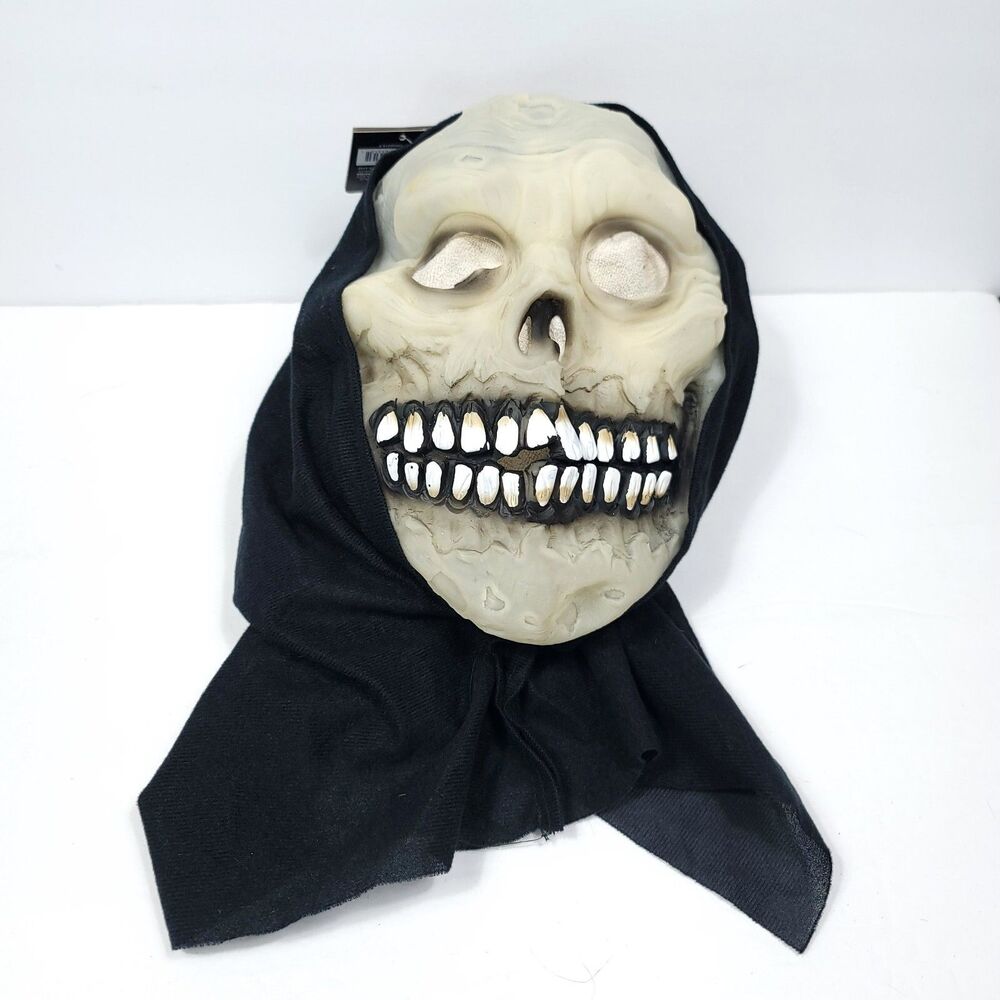 Halloween Skeleton Glow In The Dark Mask Zombie Dead Goon Rotting Flesh NEW